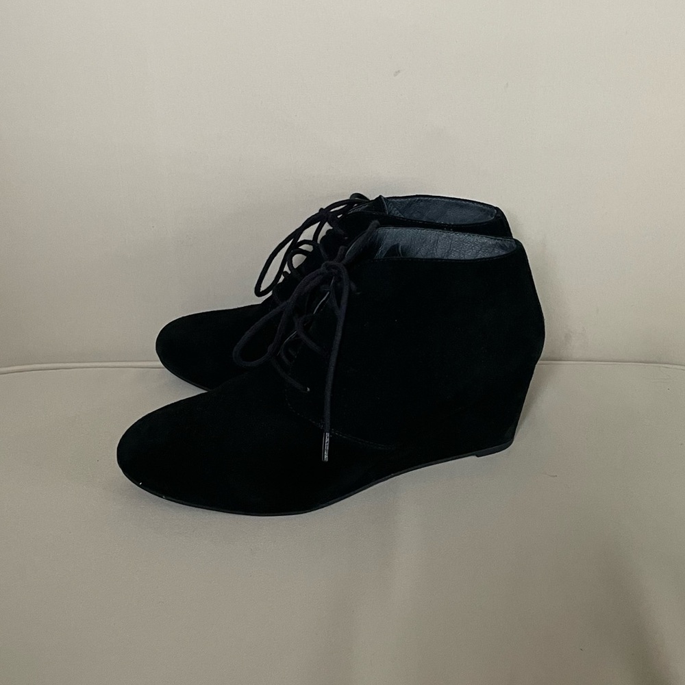 Gently Used Vionic Black Wedge Booties - image 3